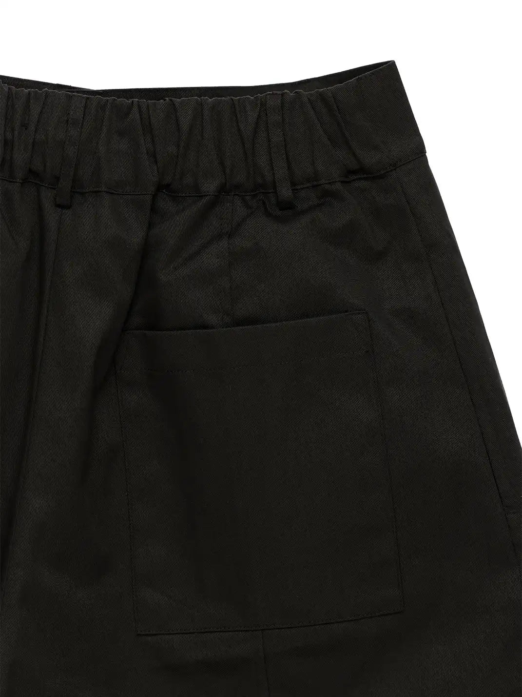 Aron - Structured Pleated Jorts - Black