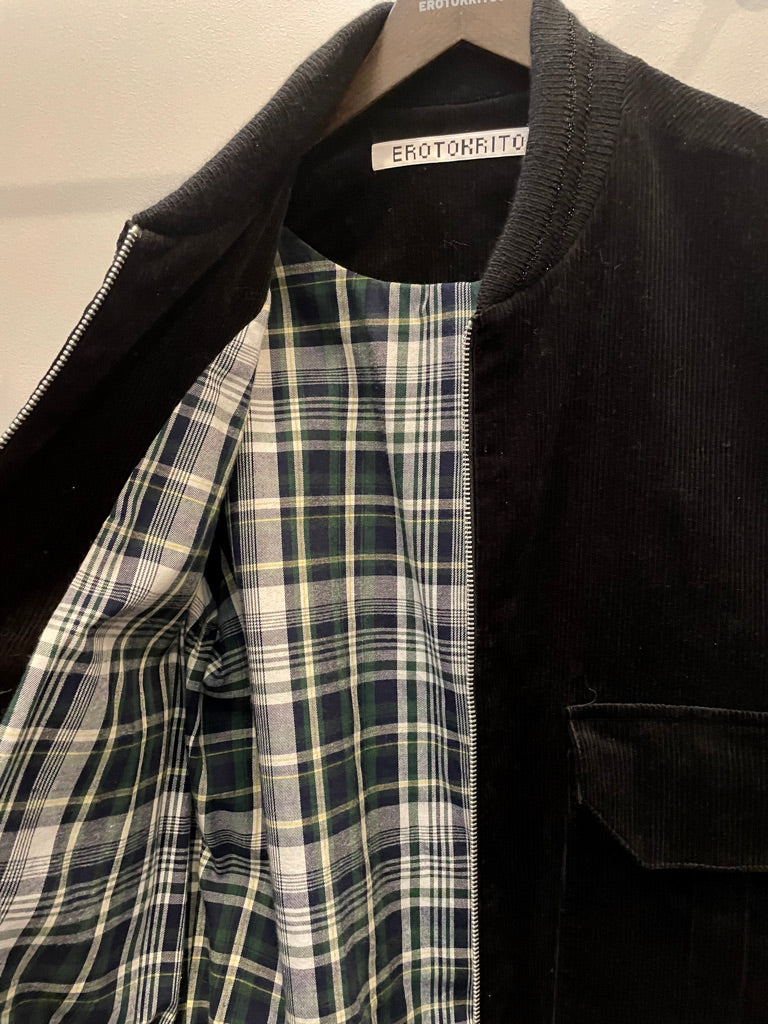 Liam -Corduroy BomberJacket-Black