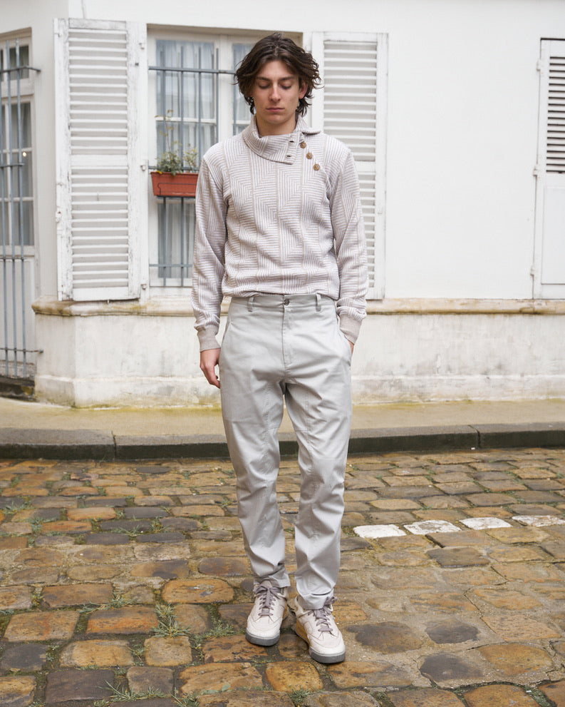 Dean-Work Wear Pants- Light Grey