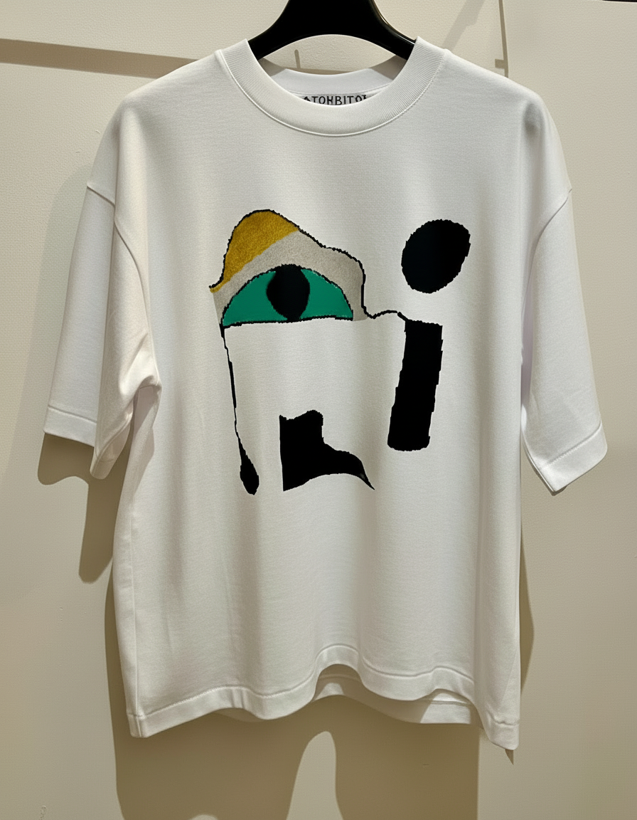 Tefnut - Oversize structured cotton T Shirt - Surreal Eye print