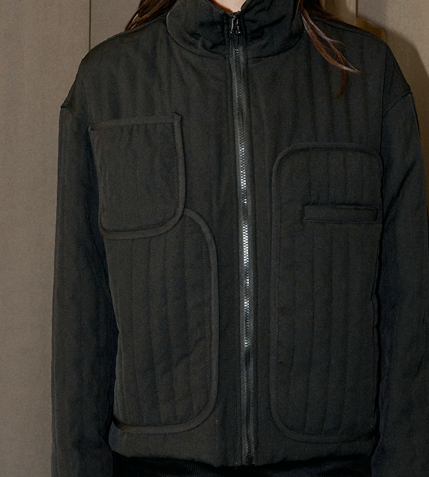 Zephyr - High Neck Warm Quilted Jacket - W