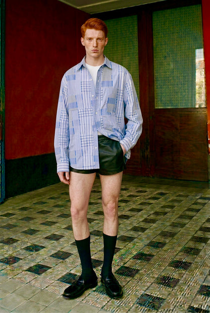 Mathew - Patchwork Gingham Overshirt