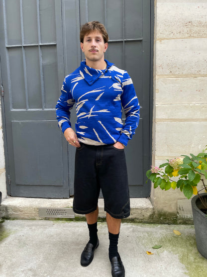 Dwayne - Paintbrush Jacquard Turtleneck