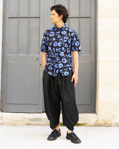 Aristotelis-Floral Cotton Voile Shirt