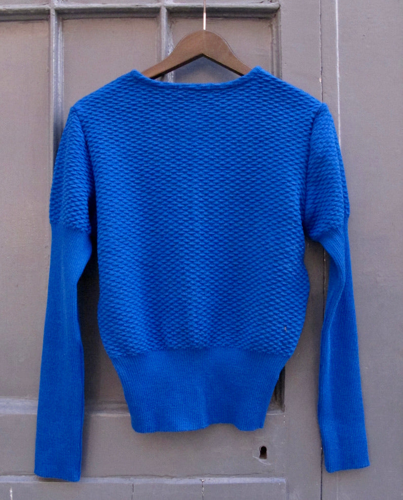 Nevada-Textured Sweater Aviator blue/amber