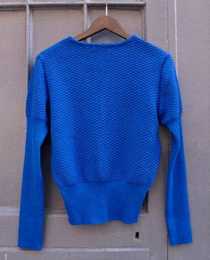 Nevada-Textured Sweater Aviator blue/amber