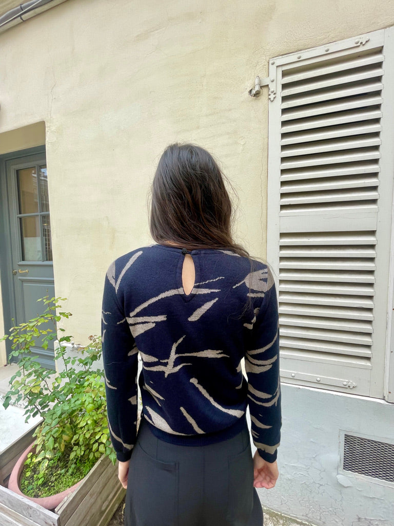 Dotty - Long Sleeve Paintbrush Sweater