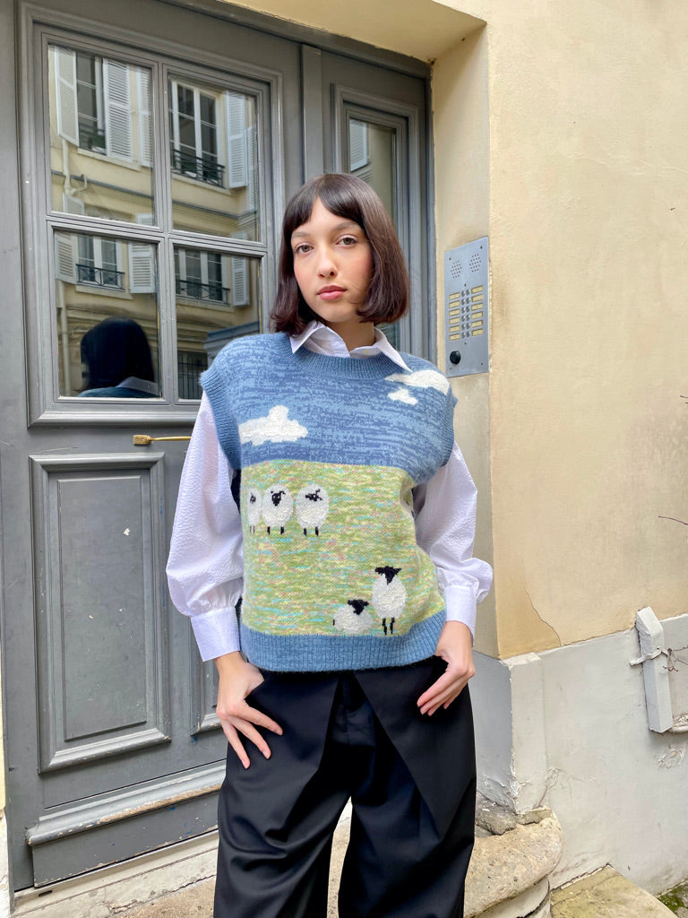 Cruz - Soft Knit Vest with Countryside Jacquard - W