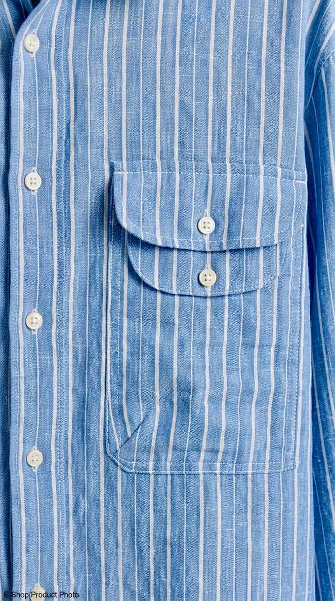 Luce - Double Flap Stripe Shirt - Man
