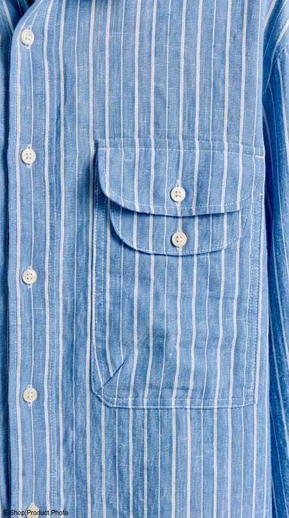 Luce - Double Flap Stripe Shirt - Man