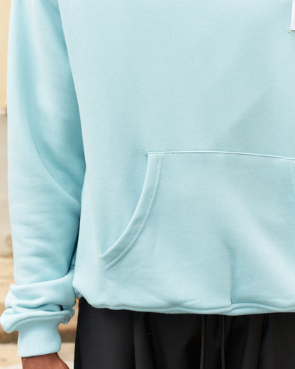 Nasty Cat-Oversize Fit Luxury Hoody-Pastel Blue