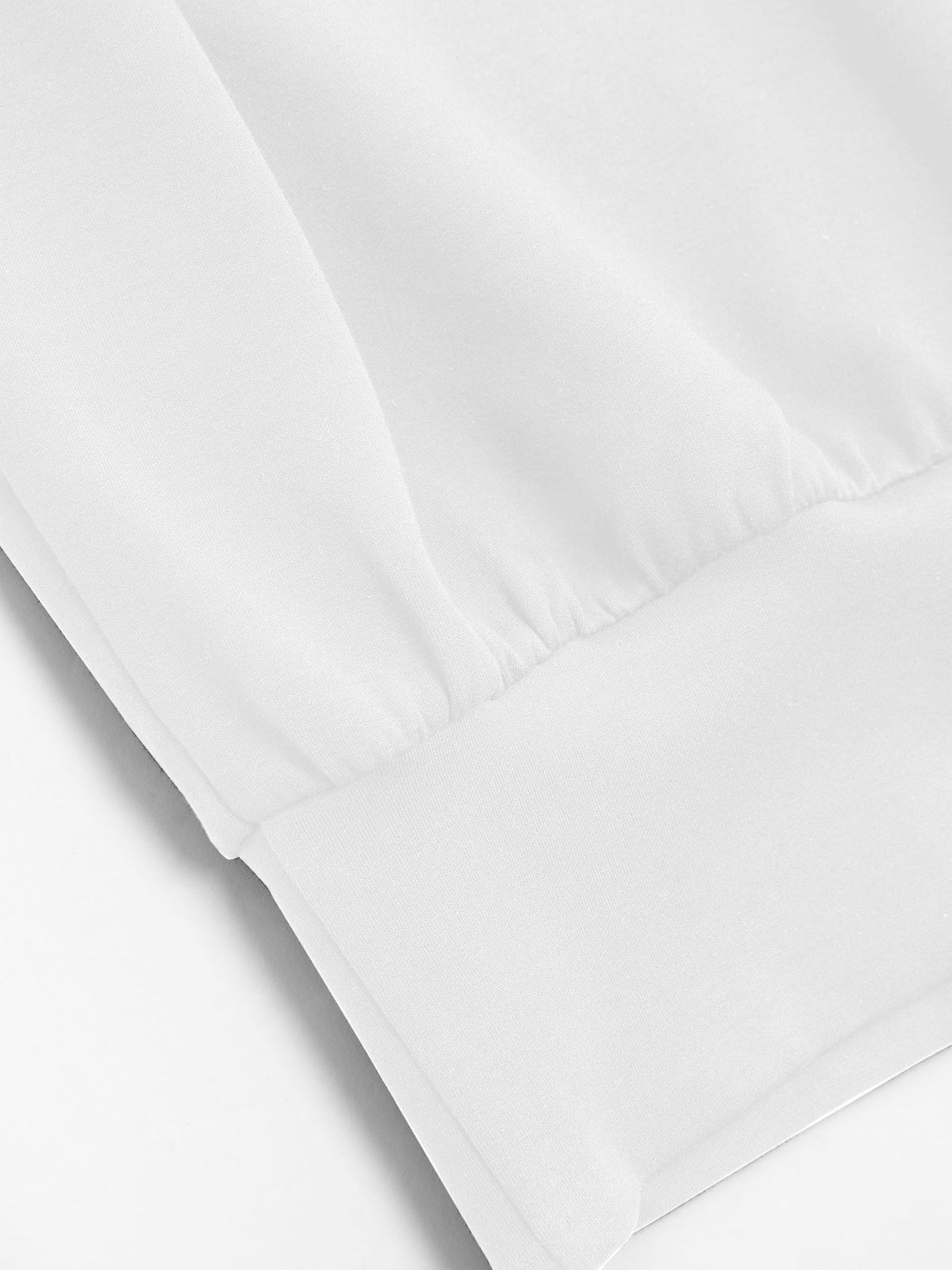 Trish - Structured Shoulder Pad Top - White