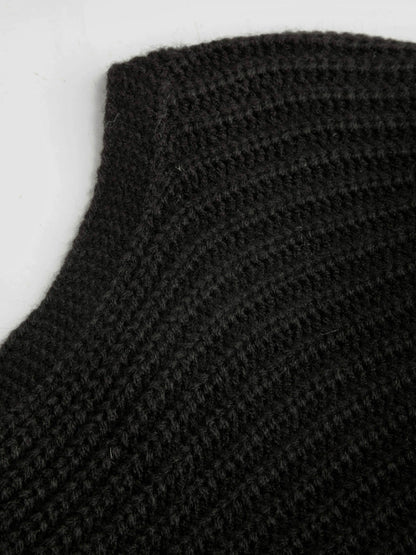 Alva  - Cropped Lace-Back Knit