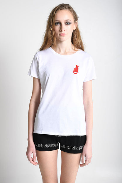 Nqstycat 7 T-Shirt white