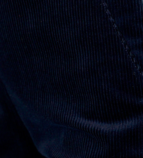 Lena - High Waist Corduroy shorts - Deep Navy