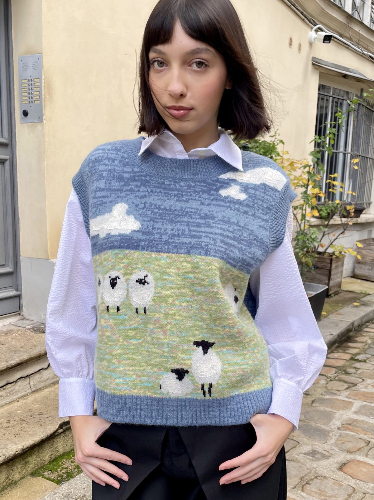 Cruz - Soft Knit Vest with Countryside Jacquard - W