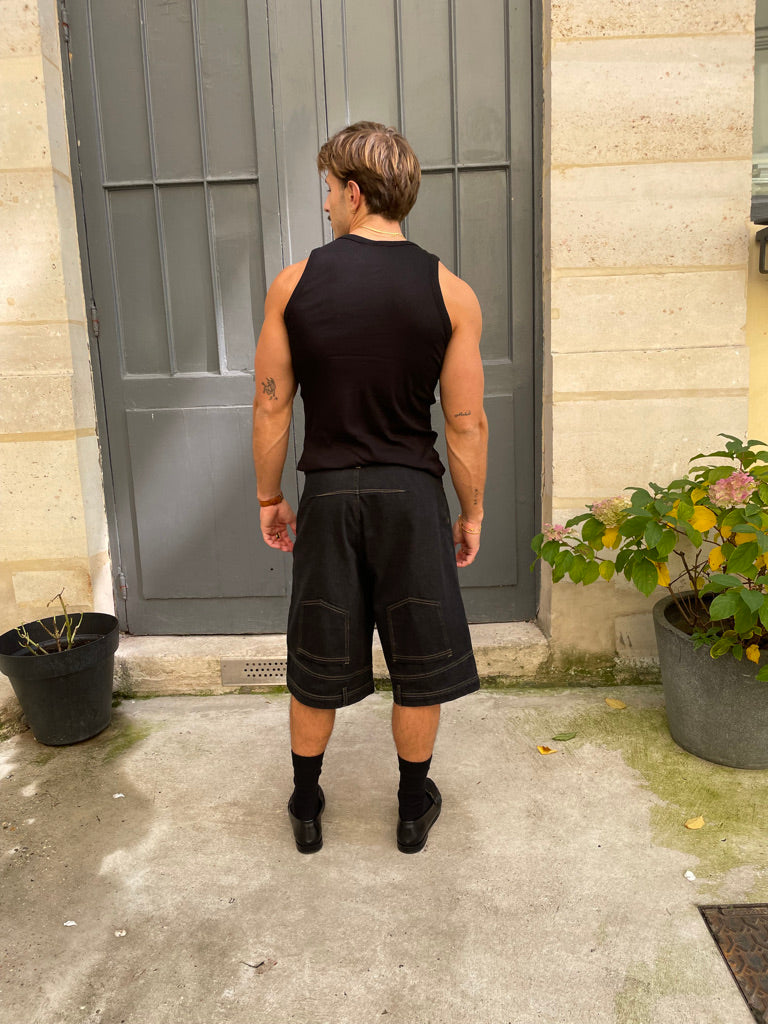 Louis - “Bisous” Ribbed Cotton Tank
