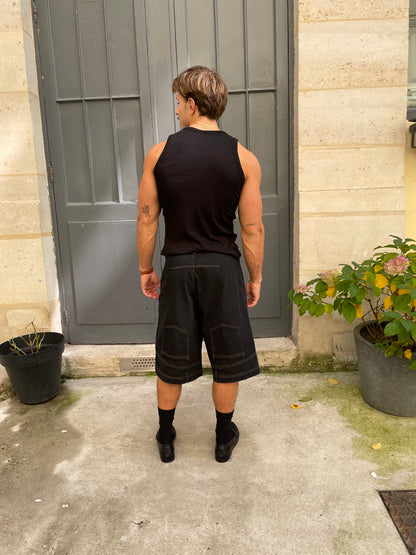 Louis - “Bisous” Ribbed Cotton Tank