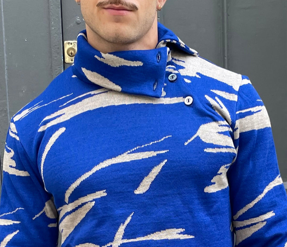 Dwayne - Paintbrush Jacquard Turtleneck