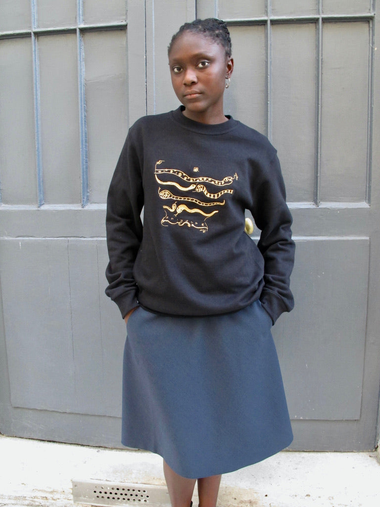 Fidi - Embroidered Sweatshirt - M