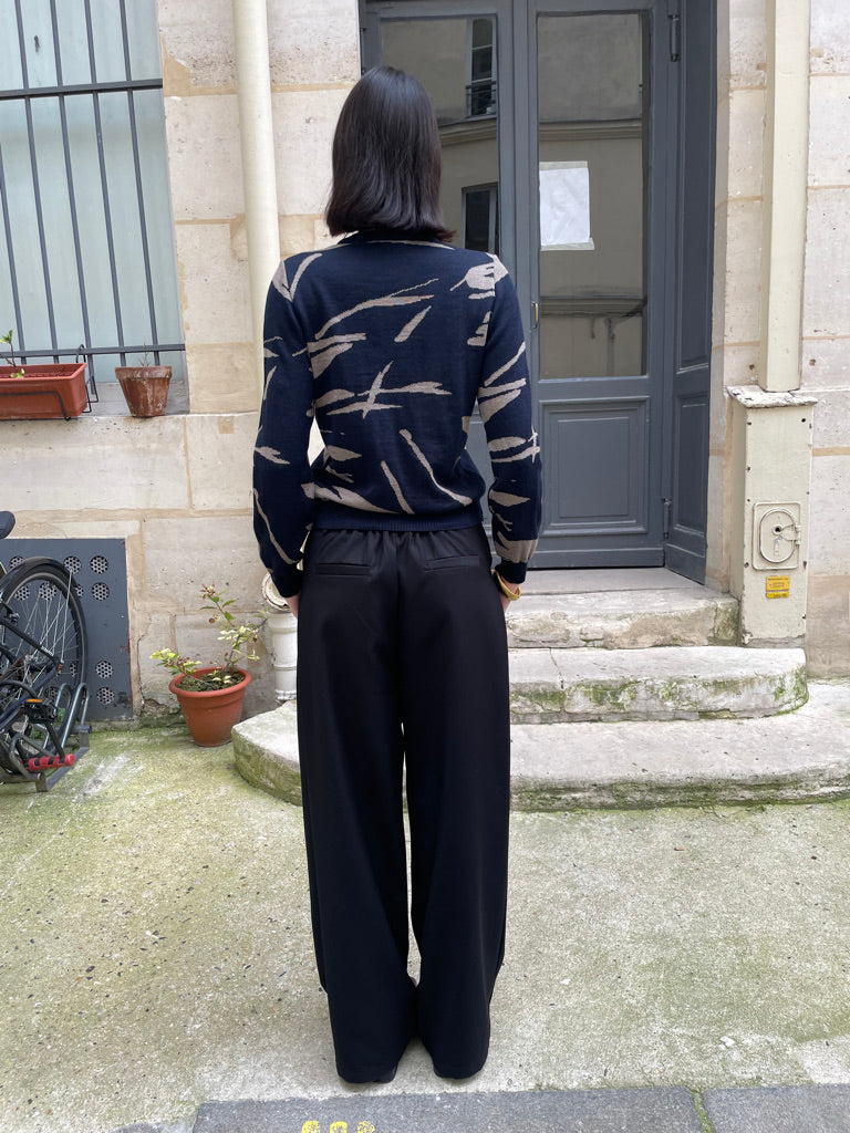 Zane - Front-Fold Pleat Trousers