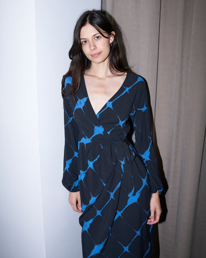 Gigi - Printed Wrap Dress