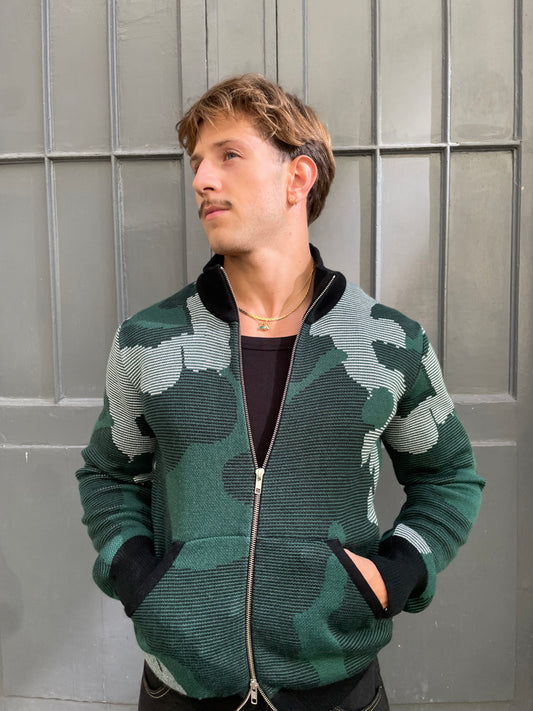 Din - Knitted Jacquard Jacket