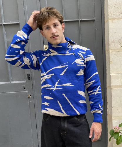 Dwayne - Paintbrush Jacquard Turtleneck