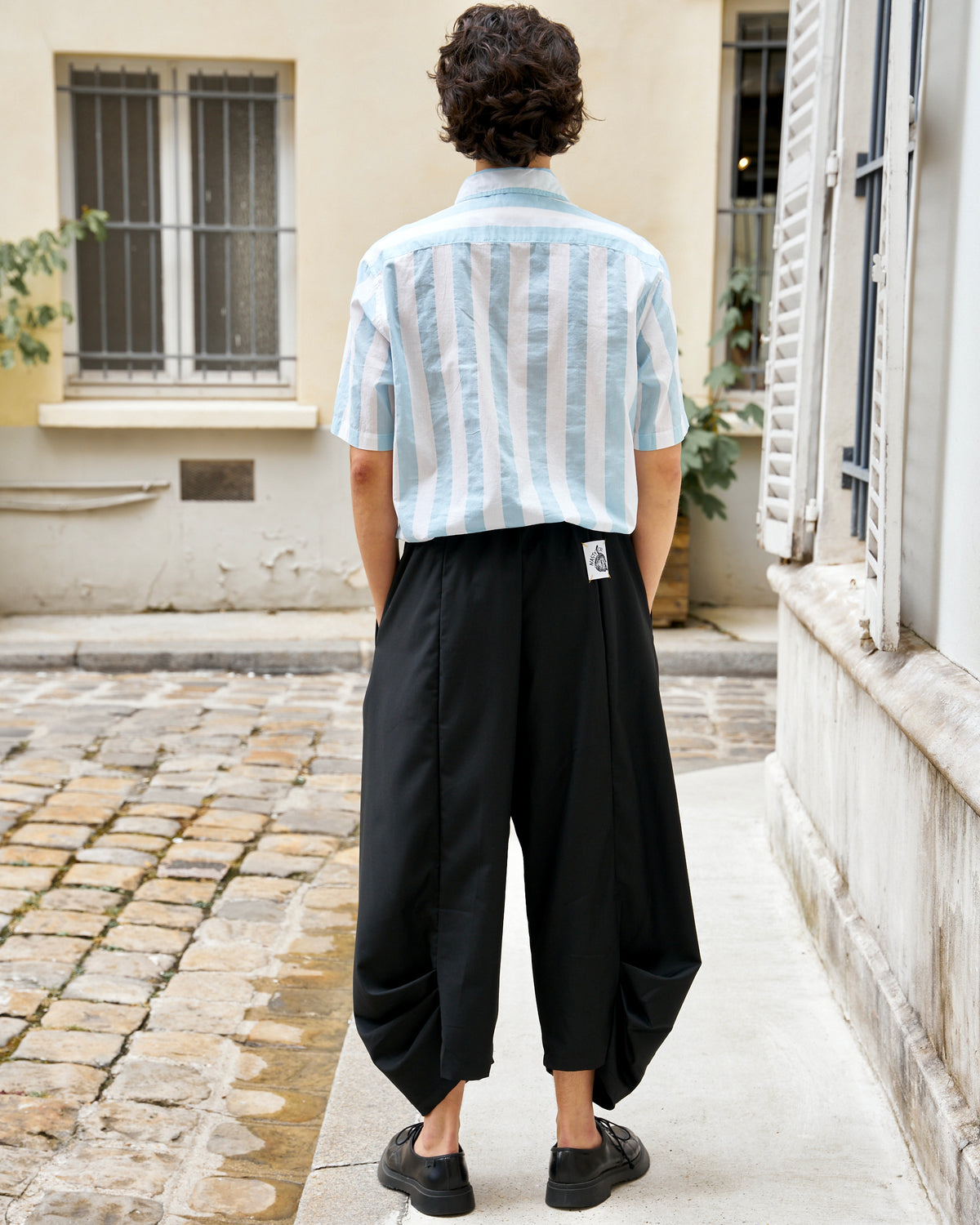 NC Shirt SS-Stripe Cotton Voile Shirt