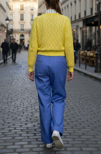 Ziah - Sailor leg Pants - Indigo