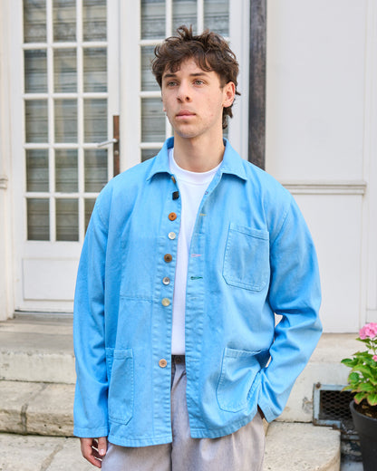 Angel -  Washed Cotton Painter's Jacket with Vintage Buttons