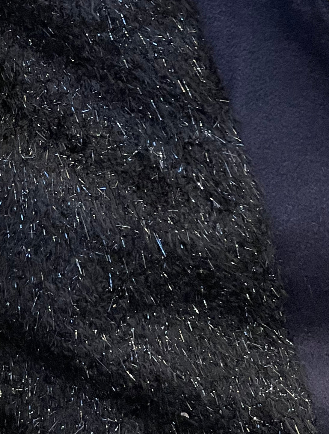 Nyla - Night Blue Wool Belted Coat