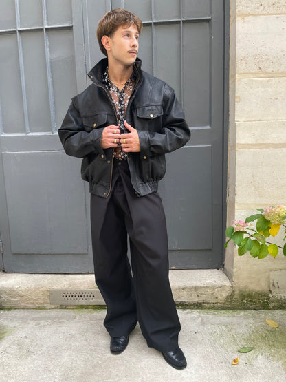 Robb - The Soufflé Vegan Leather Jacket - Black