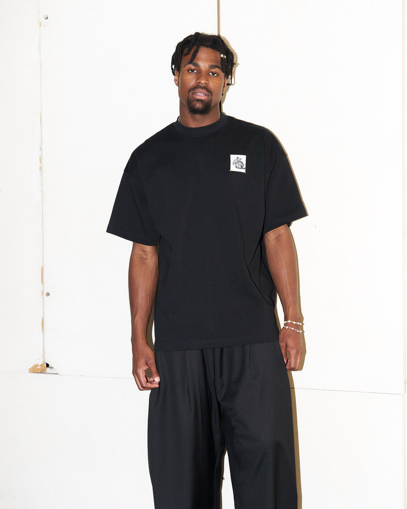 Nasty Cat-Oversize Fit Luxury T Shirt-Black