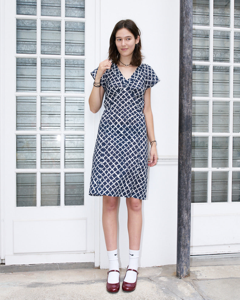 Rebecca - Seersucker Print Dress
