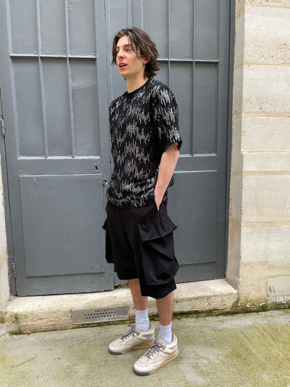 Roger - Oversized Faux Pockets Cargo Shorts