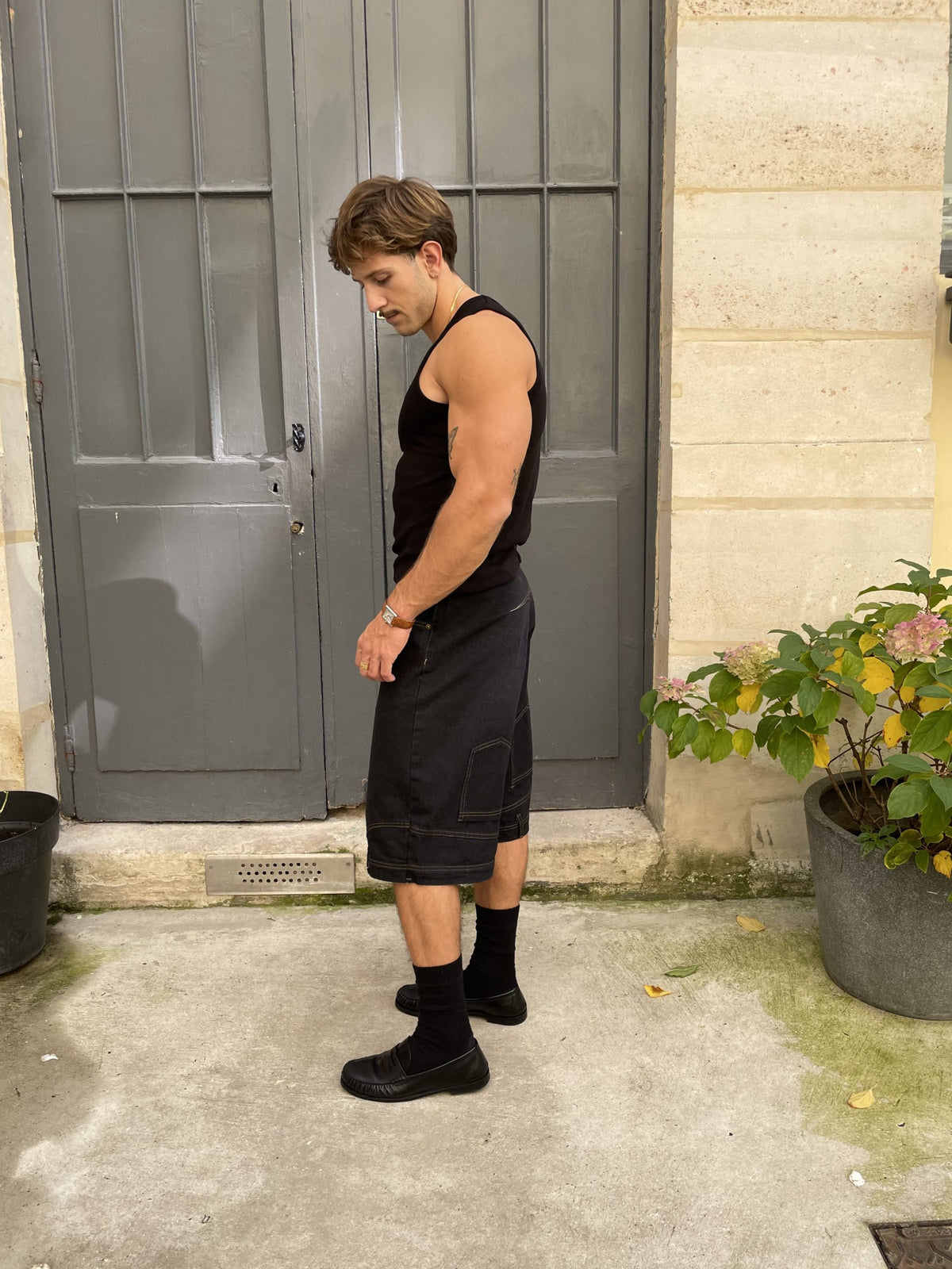 Louis - “Bisous” Ribbed Cotton Tank