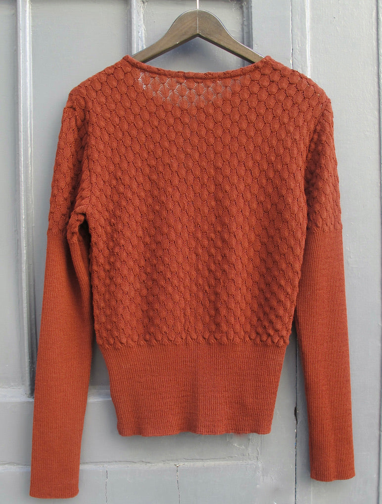 Nevada-Textured Sweater Aviator blue/amber