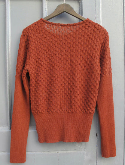 Nevada-Textured Sweater Aviator blue/amber