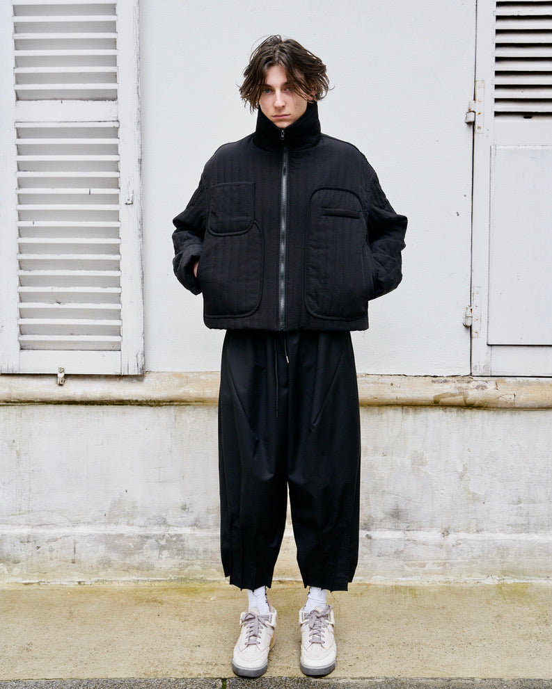Zephyr - High Neck Warm Quilted Jacket - M