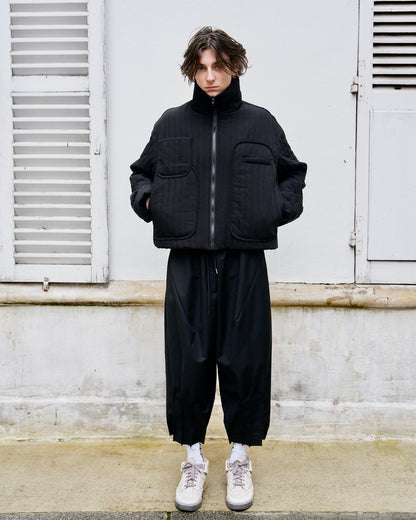 Zephyr - High Neck Warm Quilted Jacket - M