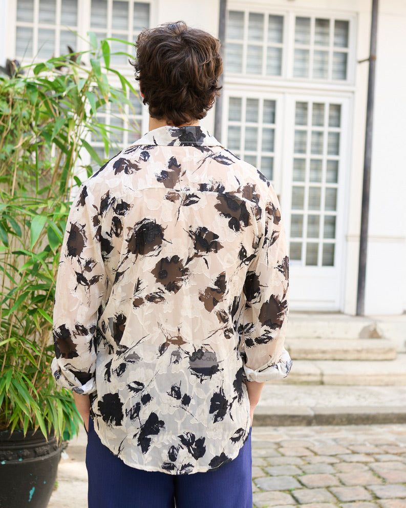 Waverly - Silky Devore Floral Shirt