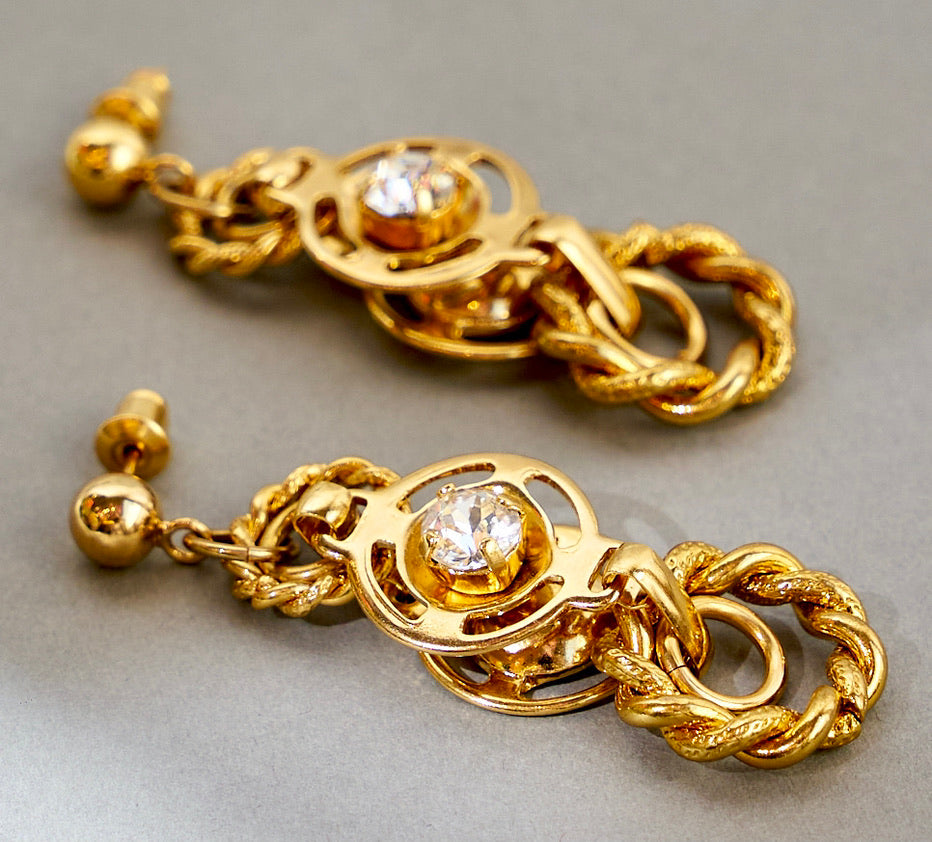 Alki-Gold and Diamond/Earrings