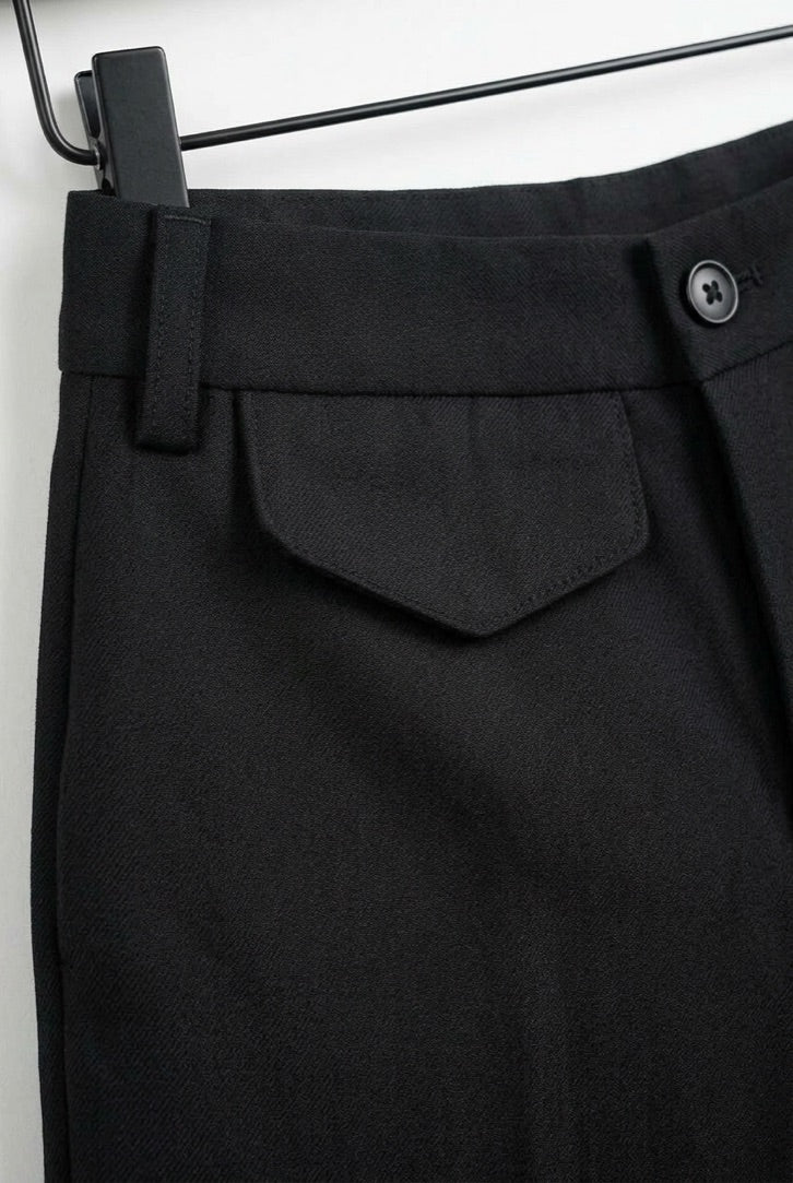 Brody - Tailored Black Shorts - Black