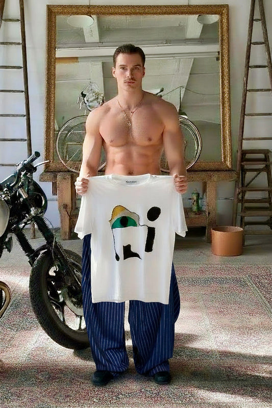 Tefnut - Oversize structured cotton T Shirt - Surreal Eye print