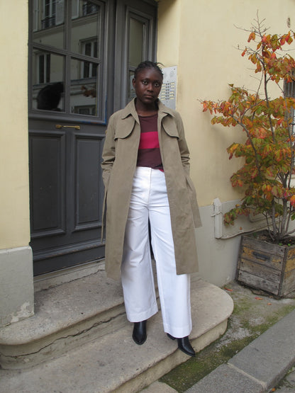 Nyla - Waterproof Beige Trench Coat