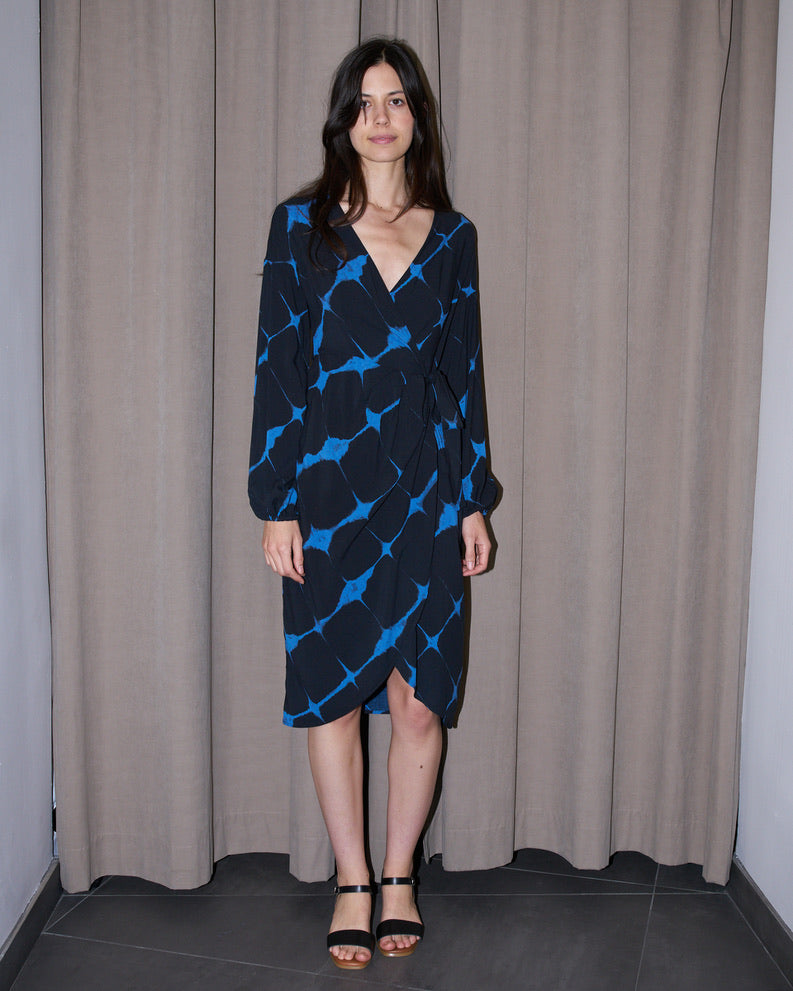 Gigi - Printed Wrap Dress