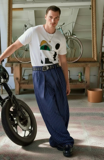 Tefnut - Oversize structured cotton T Shirt - Surreal Eye print