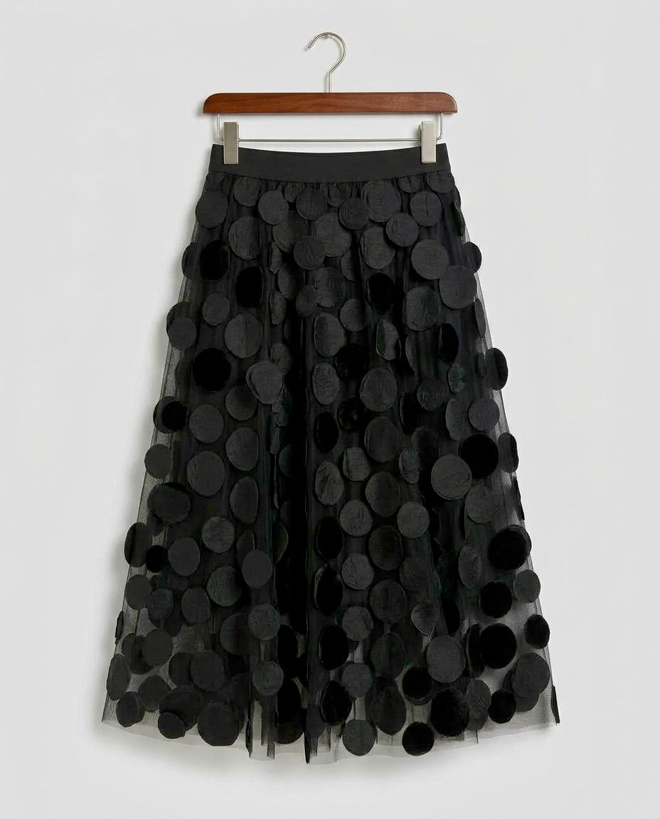 Frea - Tull Silk Paillette Skirt