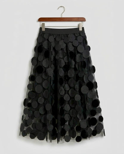 Frea - Tull Silk Paillette Skirt